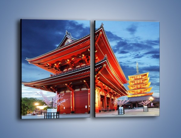 Obraz na płótnie – Świątynia Senso-ji w Tokyo – dwuczęściowy prostokątny pionowy AM378