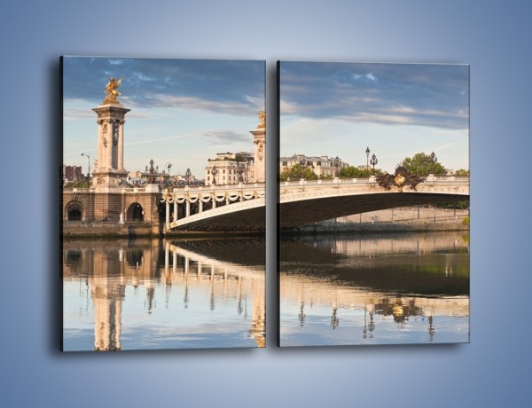 Obraz na płótnie – Most Aleksandra III w Paryżu – dwuczęściowy prostokątny pionowy AM429