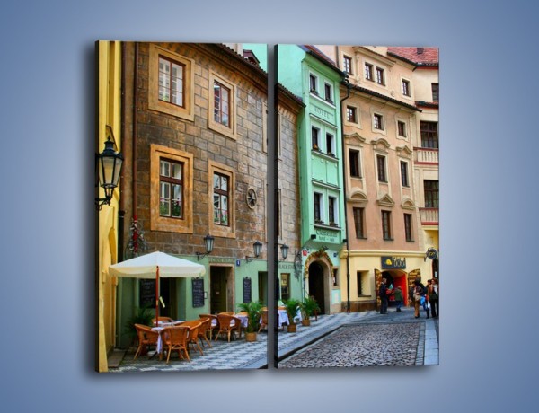 Obraz na płótnie – Złota Ulica w Pradze – dwuczęściowy prostokątny pionowy AM524