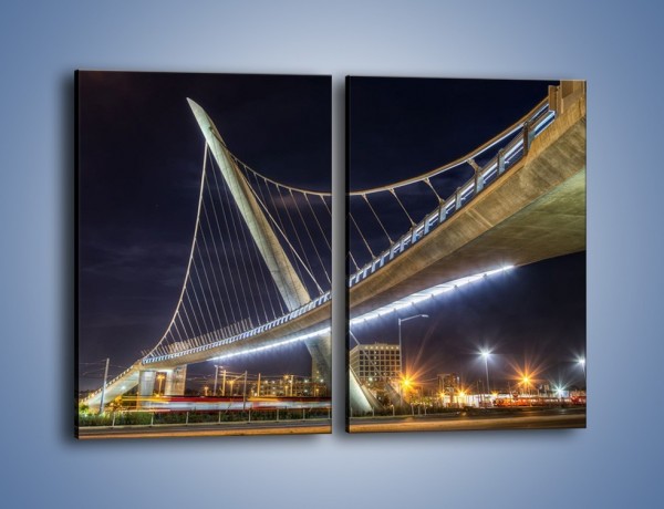 Obraz na płótnie – Harbor Drive Pedestrian Bridge – dwuczęściowy prostokątny pionowy AM578