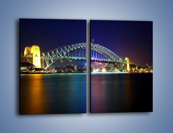 Obraz na płótnie – Sydney Harbour Bridge – dwuczęściowy prostokątny pionowy AM629