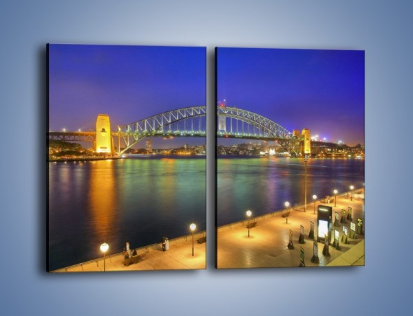 Obraz na płótnie – Most nad zatoką Port Jackson w Sydney – dwuczęściowy prostokątny pionowy AM631