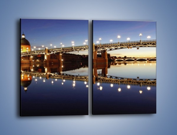 Obraz na płótnie – Most Saint-Pierre w Tuluzie – dwuczęściowy prostokątny pionowy AM665