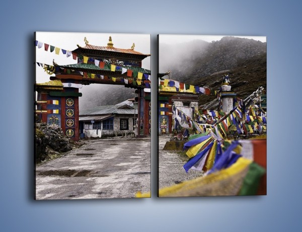 Obraz na płótnie – Brama do miasta Tawang w Tybecie – dwuczęściowy prostokątny pionowy AM689