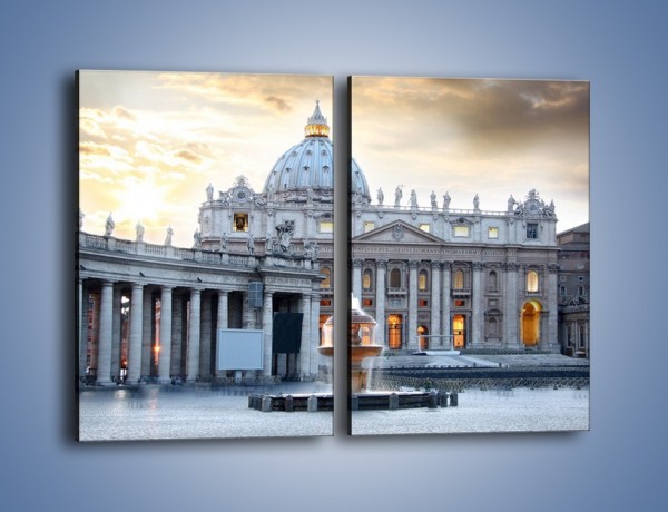 Obraz na płótnie – Bazylika św. Piotra w Watykanie – dwuczęściowy prostokątny pionowy AM722
