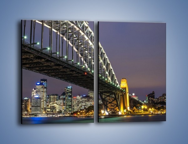 Obraz na płótnie – Sydney Harbour Bridge – dwuczęściowy prostokątny pionowy AM803