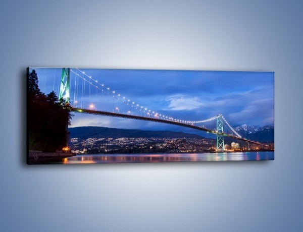 Obraz na płótnie – Most Lions Gate w Vancouver – jednoczęściowy panoramiczny AM471