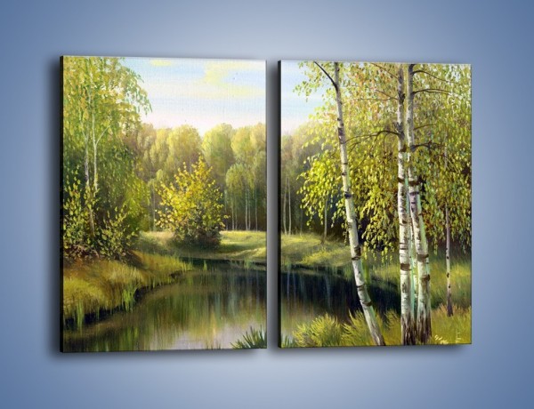 Obraz na płótnie – Tradycyjny leśny widok – dwuczęściowy prostokątny pionowy GR285
