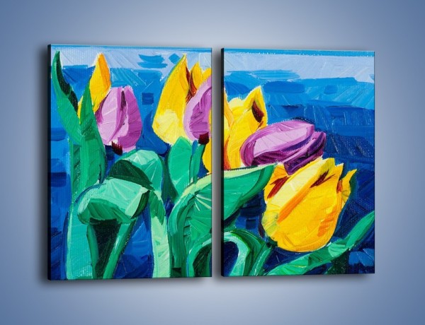 Obraz na płótnie – Kto nie lubi tulipanów – dwuczęściowy prostokątny pionowy GR344
