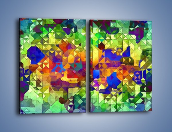 Obraz na płótnie – Mozaika w kolorze – dwuczęściowy prostokątny pionowy GR373