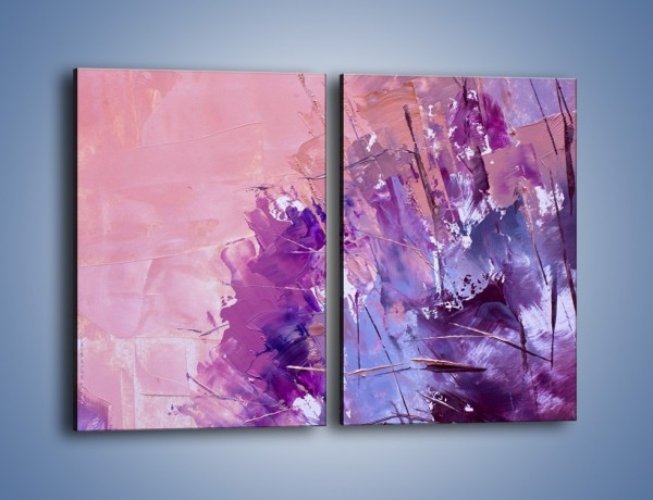 Obraz na płótnie – Mocna barwa fioletu – dwuczęściowy prostokątny pionowy GR472