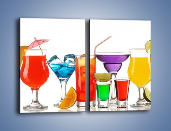 Obraz na płótnie – Wakacyjne party z alkoholem – dwuczęściowy prostokątny pionowy JN092