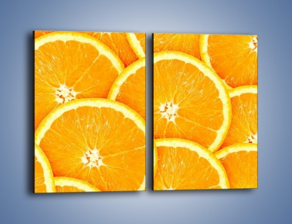 Obraz na płótnie – Pomarańczowy zawrót głowy – dwuczęściowy prostokątny pionowy JN154