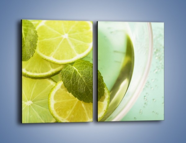 Obraz na płótnie – Lemoniada idealna na upały – dwuczęściowy prostokątny pionowy JN252