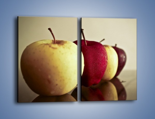 Obraz na płótnie – Jabłuszkowe smaki dzieciństwa – dwuczęściowy prostokątny pionowy JN267