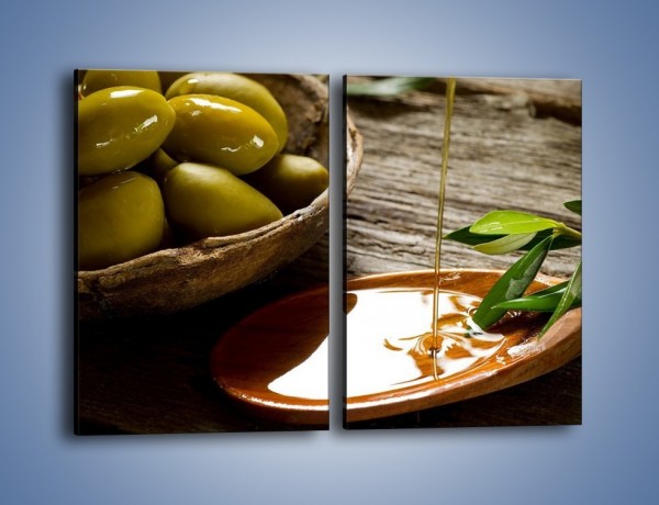 Obraz na płótnie – Bogactwa wydobyte z oliwek – dwuczęściowy prostokątny pionowy JN270