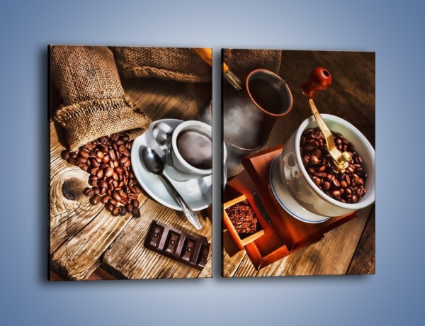 Obraz na płótnie – Smaki kawy dla dorosłych – dwuczęściowy prostokątny pionowy JN313