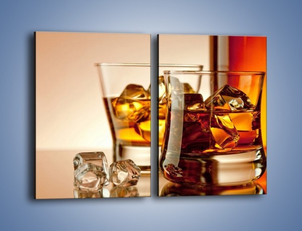 Obraz na płótnie – Męskie rozmowy przy whisky – dwuczęściowy prostokątny pionowy JN318