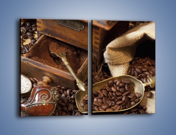 Obraz na płótnie – Szuflada pełna kawy – dwuczęściowy prostokątny pionowy JN356