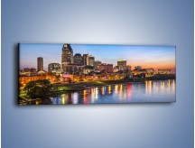 Obraz na płótnie – Nashville nad rzeką Cumberland – jednoczęściowy panoramiczny AM491