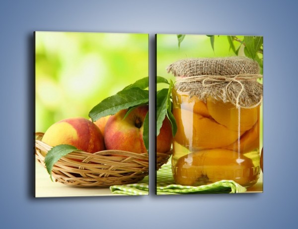 Obraz na płótnie – Jabłka w syropie – dwuczęściowy prostokątny pionowy JN391