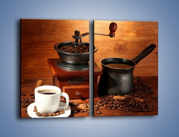 Obraz na płótnie – Młynek do kawy – dwuczęściowy prostokątny pionowy JN437