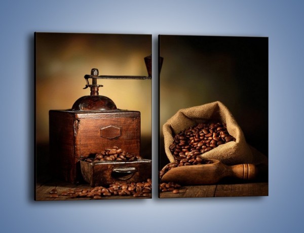 Obraz na płótnie – Kawa dobrze przechowywana – dwuczęściowy prostokątny pionowy JN476