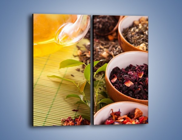 Obraz na płótnie – Aromatyczne przyprawy do herbaty – dwuczęściowy prostokątny pionowy JN492