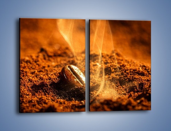 Obraz na płótnie – Znalezione ziarno kawy – dwuczęściowy prostokątny pionowy JN526