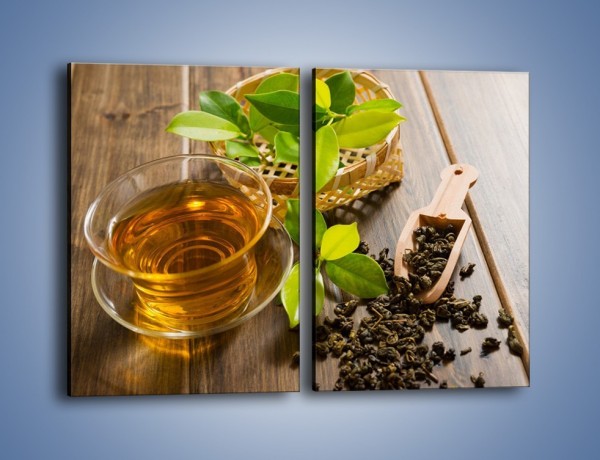 Obraz na płótnie – Herbata mięta i nie tylko – dwuczęściowy prostokątny pionowy JN592