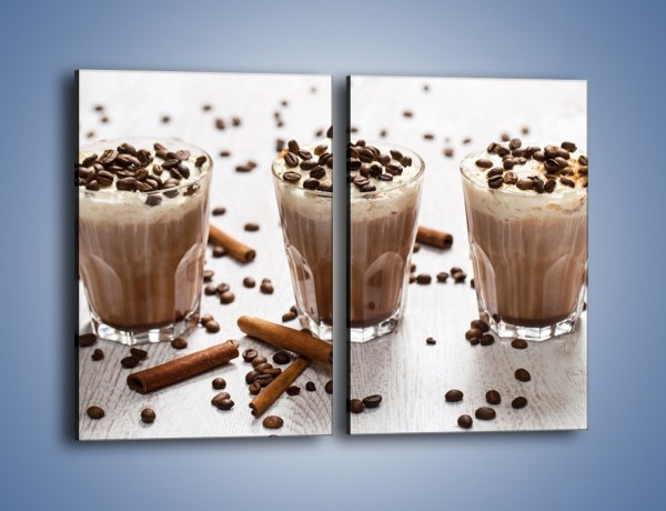 Obraz na płótnie – Mrożona kawa na upały – dwuczęściowy prostokątny pionowy JN609