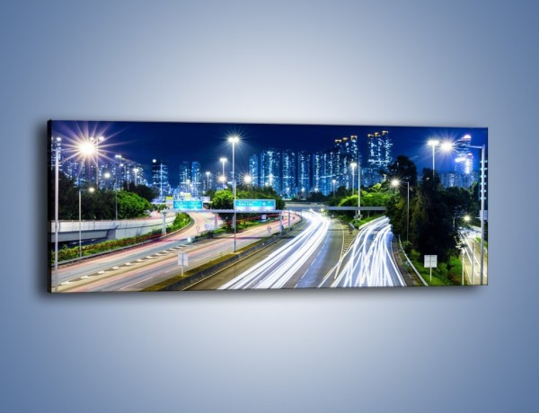 Obraz na płótnie – Autostrada prowadząca do Hong Kongu – jednoczęściowy panoramiczny AM504