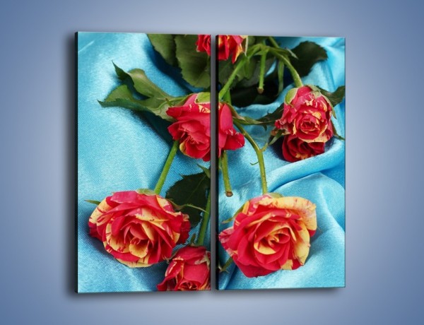 Obraz na płótnie – Róże na poważnie – dwuczęściowy prostokątny pionowy K262