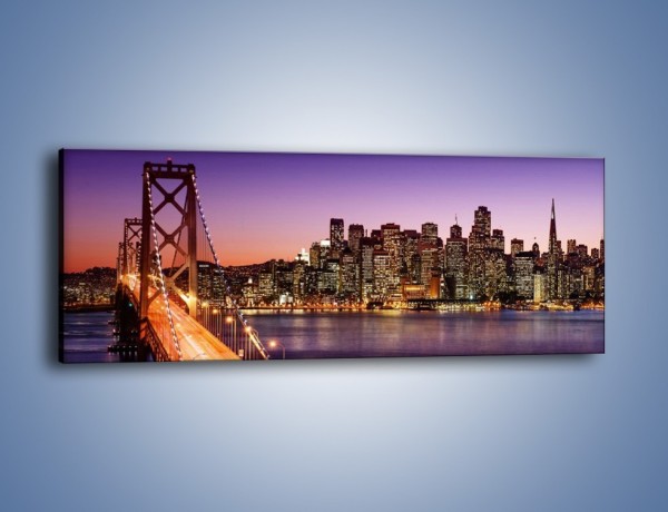 Obraz na płótnie – San Francisco – Oakland Bay Bridge – jednoczęściowy panoramiczny AM520
