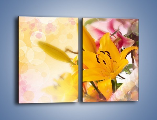 Obraz na płótnie – Pospolita lilia – dwuczęściowy prostokątny pionowy K454