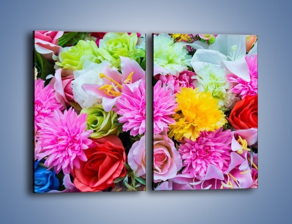 Obraz na płótnie – Wszystkie kwiaty lata – dwuczęściowy prostokątny pionowy K464