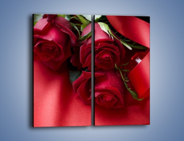Obraz na płótnie – Róże na niejedną okazję – dwuczęściowy prostokątny pionowy K496