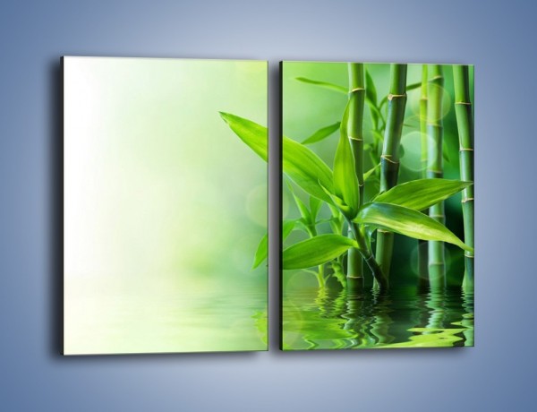 Obraz na płótnie – Bambusowe łodygi w roli głównej – dwuczęściowy prostokątny pionowy K704