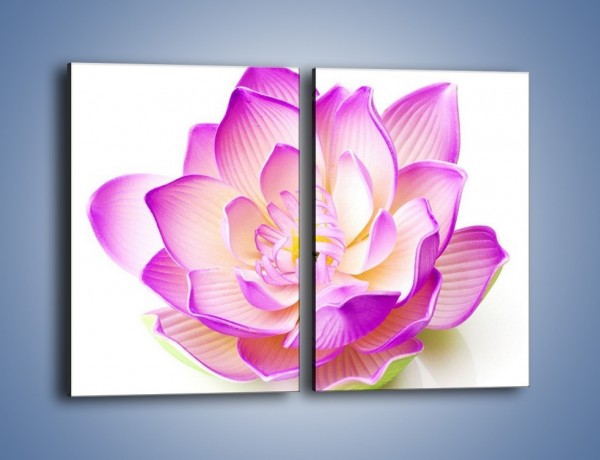 Obraz na płótnie – Kwiat otwarty na świat – dwuczęściowy prostokątny pionowy K890