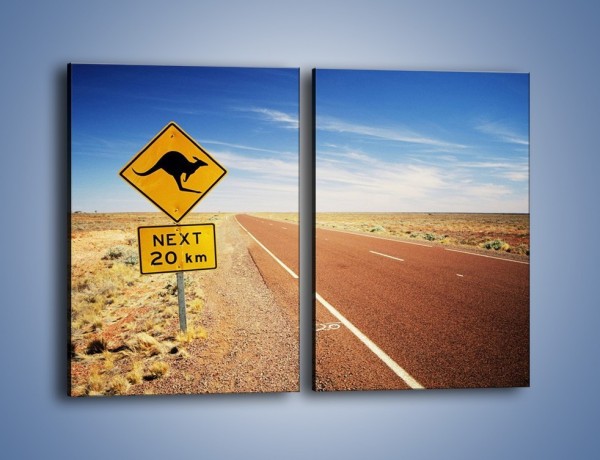 Obraz na płótnie – Droga do raju przez australię – dwuczęściowy prostokątny pionowy KN315