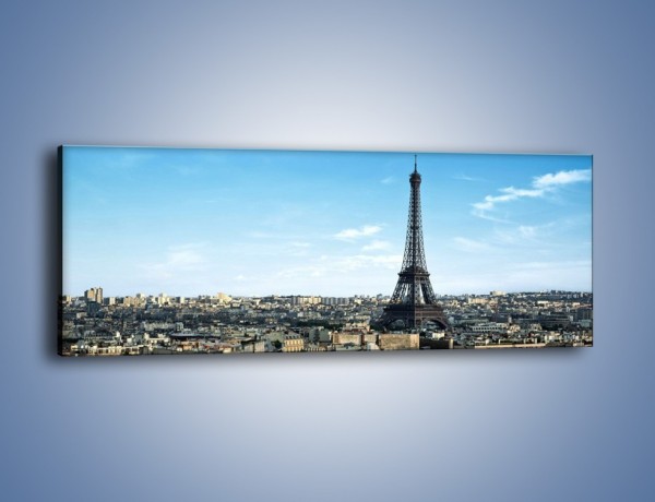 Obraz na płótnie – Wieża Eiffla w Paryżu – jednoczęściowy panoramiczny AM561