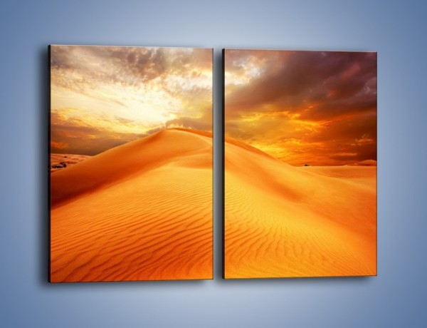 Obraz na płótnie – Spokojny oddech w pustynnym klimacie – dwuczęściowy prostokątny pionowy KN567
