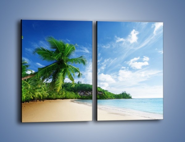 Obraz na płótnie – Czystość rajskiej plaży – dwuczęściowy prostokątny pionowy KN848