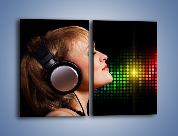 Obraz na płótnie – Wsłuchaj się w muzykę – dwuczęściowy prostokątny pionowy L015