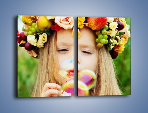 Obraz na płótnie – Świat dziecka pełny kolorów – dwuczęściowy prostokątny pionowy L048