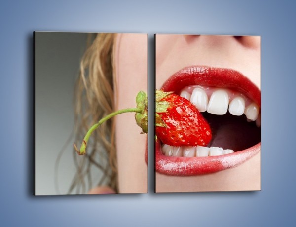 Obraz na płótnie – Mocny chwyt zębami – dwuczęściowy prostokątny pionowy L122