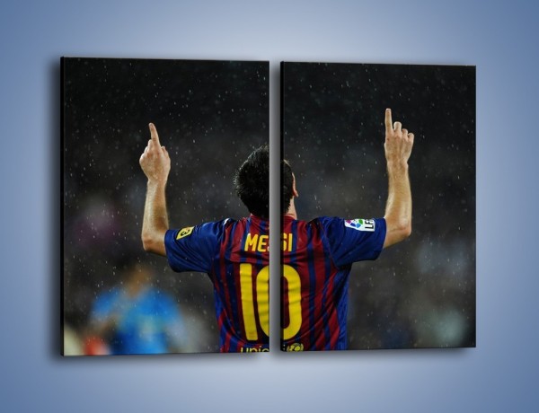 Obraz na płótnie – Messi wielkim zwycięzcą – dwuczęściowy prostokątny pionowy L241