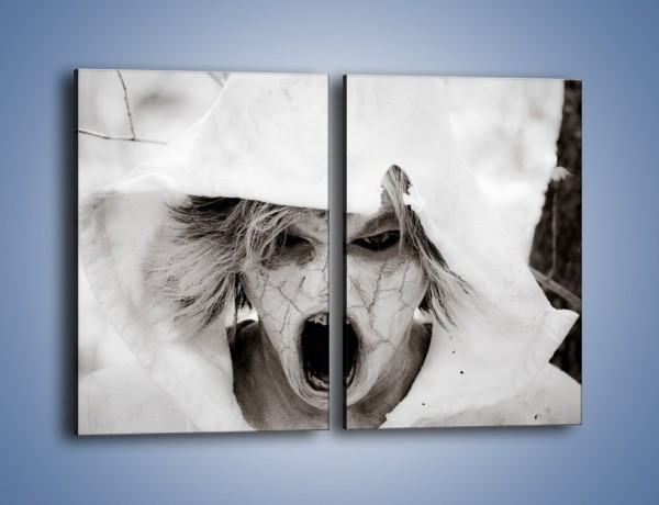 Obraz na płótnie – Okropność i strach – dwuczęściowy prostokątny pionowy L360