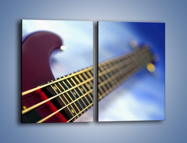 Obraz na płótnie – Gitara z bliska – dwuczęściowy prostokątny pionowy O088