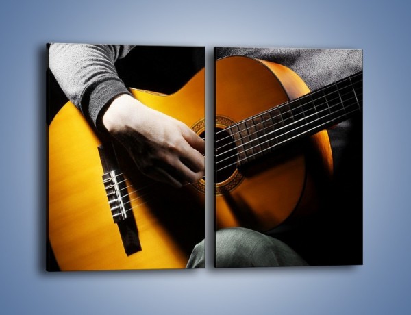 Obraz na płótnie – Chłopiec z gitarą – dwuczęściowy prostokątny pionowy O109